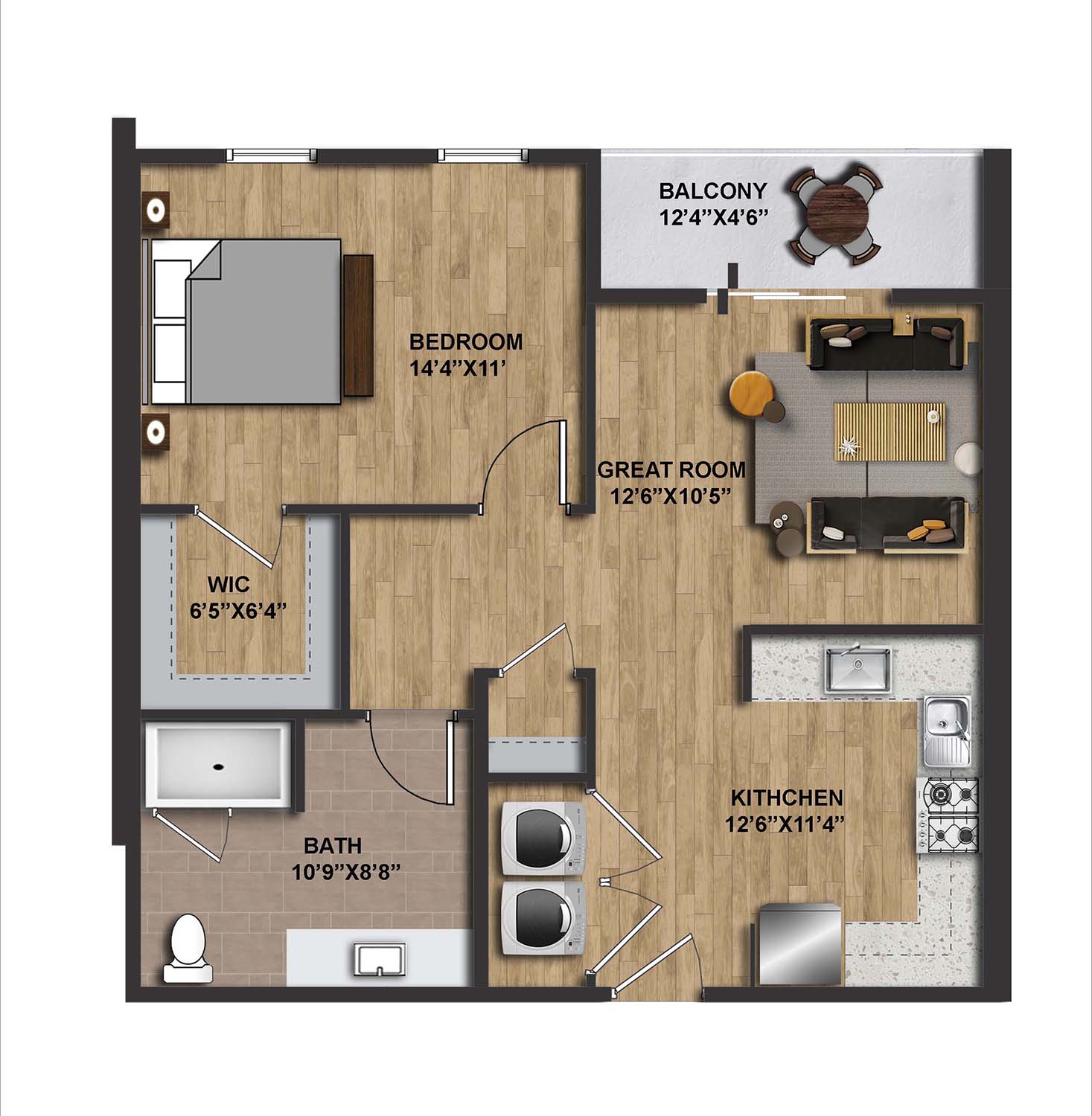 47-65 CRICKET AVE UNIT C FLOOR PLAN