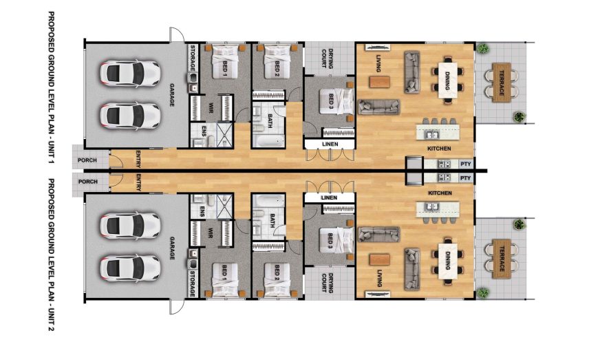 2D COLOR FLOOR PLAN