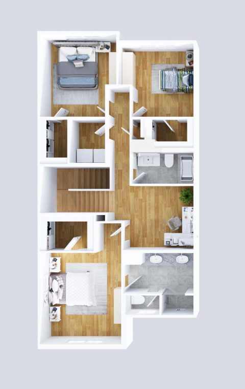 3d sectional floor plan