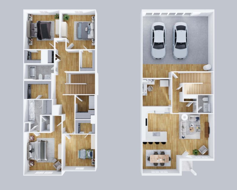 3DsECTIONAL PLAN RENDER